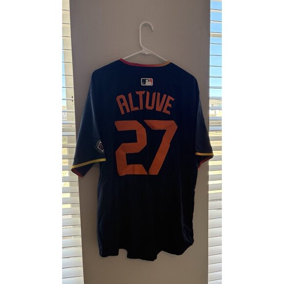 Connect City Stros Nike Jose Altuve #27 Houston Astros Jersey Size Large - Picture 4 of 4